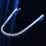 4mm Moissanite Full Diamond 925 Silver Bracelet