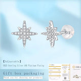 D Moissanite Stud Earrings 925 Sterling Silver Jewelry Hot Sell