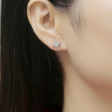 D Moissanite Stud Earrings 925 Sterling Silver Jewelry Hot Sell