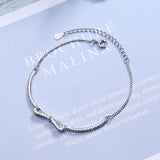 Moissanite Tennis Bracelet 925 Silver Sweet Bowknot Bracelet