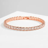 925 Silver Moissanite Bangle Charm Tennis Bracelet