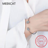 0.5ct Moissanite Diamond Radiant Cut Bangle Bracelet 925 Silver