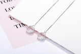 Moissanite Drop Earrings Silver Bridal Wedding Jewelry