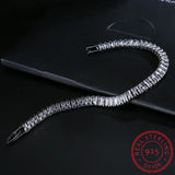 925 Silver 17.5CM Moissanite Diamond Tennis Bracelet for Women Wedding