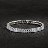 925 Silver Moissanite Diamond Bracelet Yellow Birthday Gift