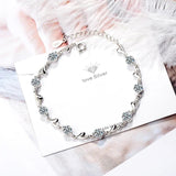 925 Silver Heart Cut Moissanite Diamond Bracelet