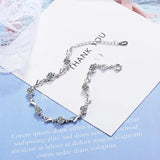 925 Silver Heart Cut Moissanite Diamond Bracelet