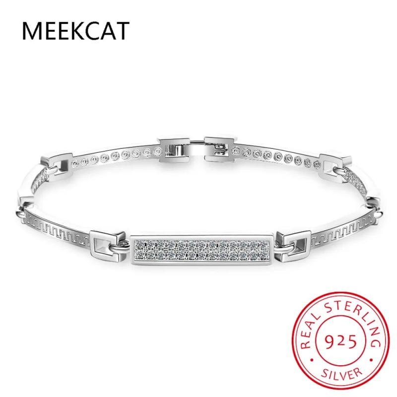 Sterling Silver Moissanite Tennis Bracelet for Women