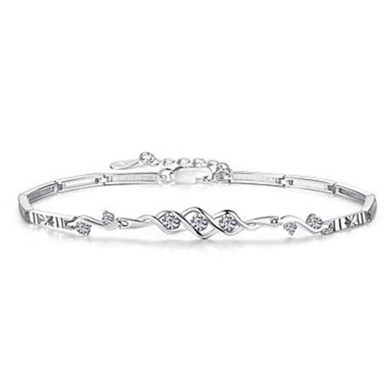 D VVS1 Moissanite Tennis Bracelet 925 Silver for Women