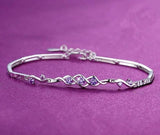 D VVS1 Moissanite Tennis Bracelet 925 Silver for Women