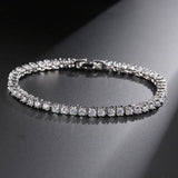 2mm Moissanite Tennis Bracelet 18k Plated