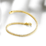 925 Silver Moissanite Bracelet Yellow Birthday Gift
