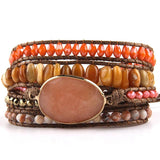 Bohemian Stone Charm Wrap Bracelets Gift DropShipping