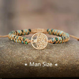 Tree Charm Boho Couples African Turquoises Bracelets