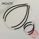 925 Silver Geometric Beaded Bracelet for Women