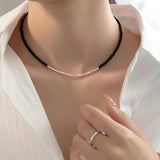 925 Silver Geometric Beaded Bracelet for Women