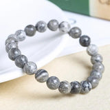 2pc/lot Crazy Agate Bead Bangle Strength Yoga Healing Energy Jewelry
