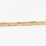18k Plated Zircon Watch Bracelet For Women