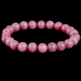 Natural Rhodonites Stone Bracelet Bead Jewelry Men Women 6 8 10mm