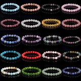Natural Rhodonites Stone Bracelet Bead Jewelry Men Women 6 8 10mm