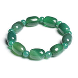 Green Agate Charm Bracelet Carnelian Bangles Summer Wristband