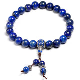 Lapis Lazuli Bracelet Natural Stone 8mm Beads Men Women Bangles