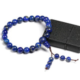 Lapis Lazuli Bracelet Natural Stone 8mm Beads Men Women Bangles