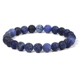 Natural Stone Bracelet Matte Agate Turquoise Beads Jewelry Gift