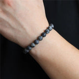Natural Stone Bracelet Matte Agate Turquoise Beads Jewelry Gift