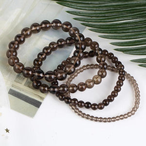 Smoky Quartzs Natural Stone Bracelet 6 8mm