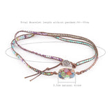 RH Women Vegan Boho Bracelet Natural Stones Charm Wrap Bracelets Jewelry