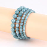 Aquamarine Stone Bracelet Beads Jewelry Men Women Health Protection