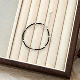 925 Silver Spinel Woven Bracelet for Women