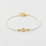 Colorful Initial Letter Bracelet for Women - Adjustable Rope Charm Bracelet