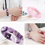 Energy Healing Amulet Bracelet Rose Quartz Purple Amethyst