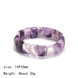 Energy Healing Amulet Bracelet Rose Quartz Purple Amethyst