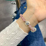 925 Silver Moon Cat's Eye Stone Bracelet Female Birthday Gift