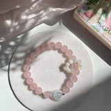 925 Silver Moon Cat's Eye Stone Bracelet Female Birthday Gift