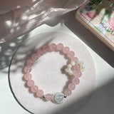 925 Silver Moon Cat's Eye Stone Bracelet Female Birthday Gift