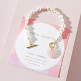 Women Link Chain Bracelets Stone Charm Heart Bracelet