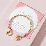 Women Link Chain Bracelets Stone Charm Heart Bracelet
