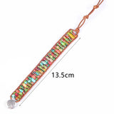 Woman Chakra Bracelet Sea Sediment Jaspers Jewelry Natural Stone Tube Beads