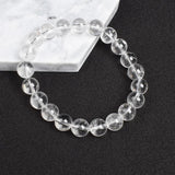 Clear Quartzs Bracelet Transparency Healing Crystal Energy Stone Boho Reiki