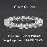 Clear Quartzs Bracelet Transparency Healing Crystal Energy Stone Boho Reiki