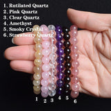Clear Quartzs Bracelet Transparency Healing Crystal Energy Stone Boho Reiki