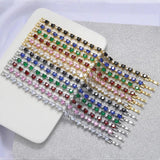Infinity Heart Tennis Bracelet Pink Crystal Stone Silver Jewelry