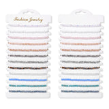 Colorful Evil Eye Heart Charm Stone Seed Beads Bracelets Set