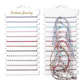 Colorful Evil Eye Heart Charm Stone Seed Beads Bracelets Set