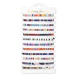 Colorful Evil Eye Heart Charm Stone Seed Beads Bracelets Set