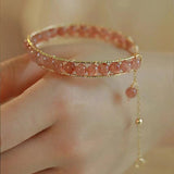 Charming Jade Bracelet for Women Personalized Maple Leaf Joint Pendant